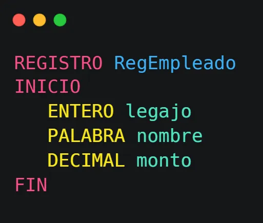 Definición de registro empleado